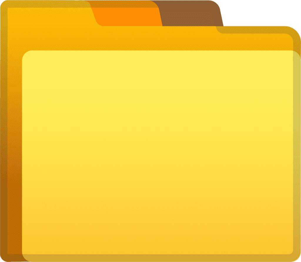Folder emoji for clipart transparent