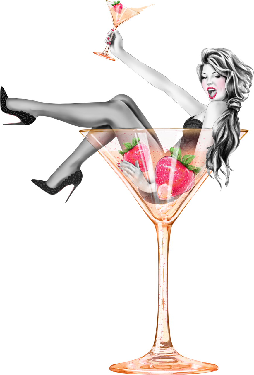 Champagne pin page clipart free 2