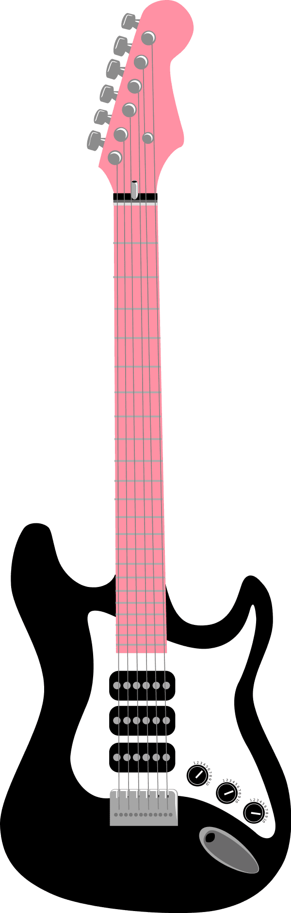 Electric guitar background clipart