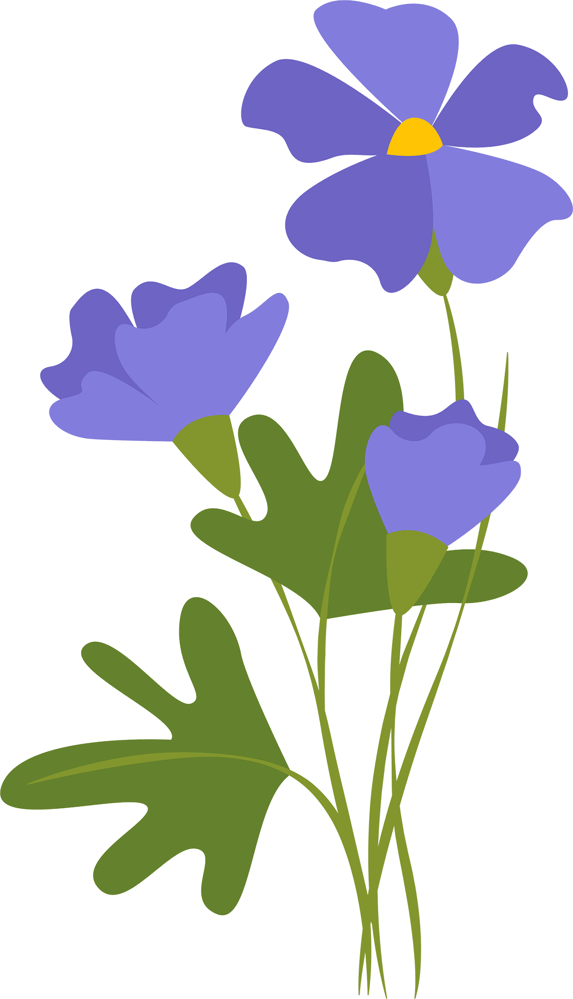 Flower outline purple color grass clipart clip art