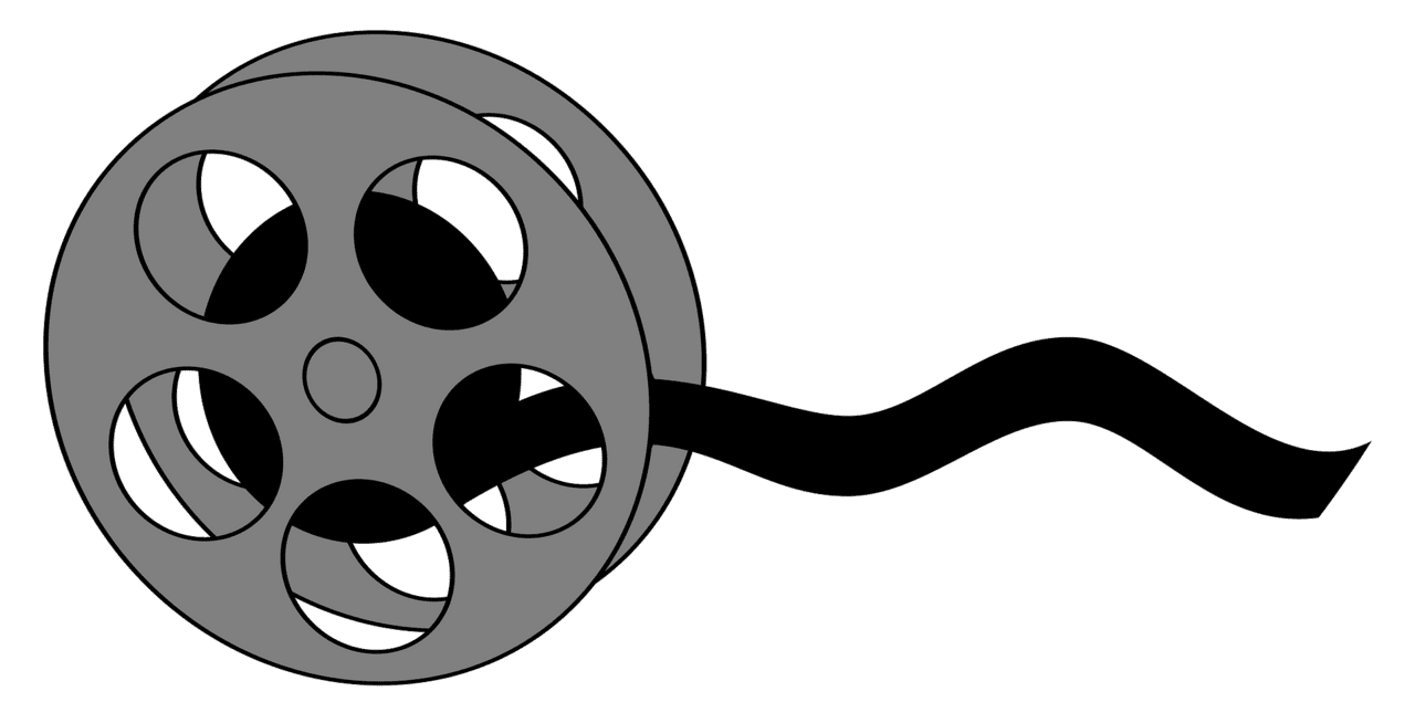 Film reel of vector clipart images