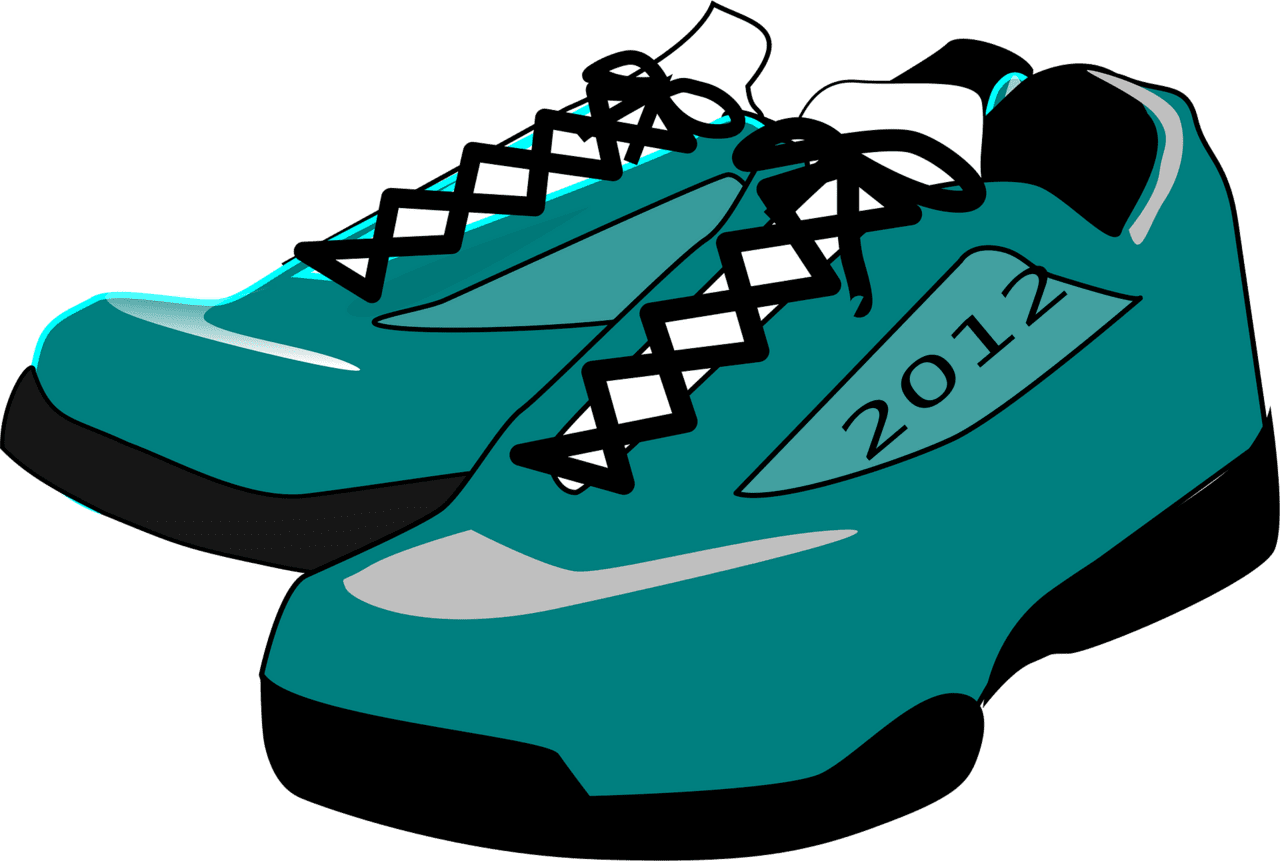 Gym shoes vector clipart images 2