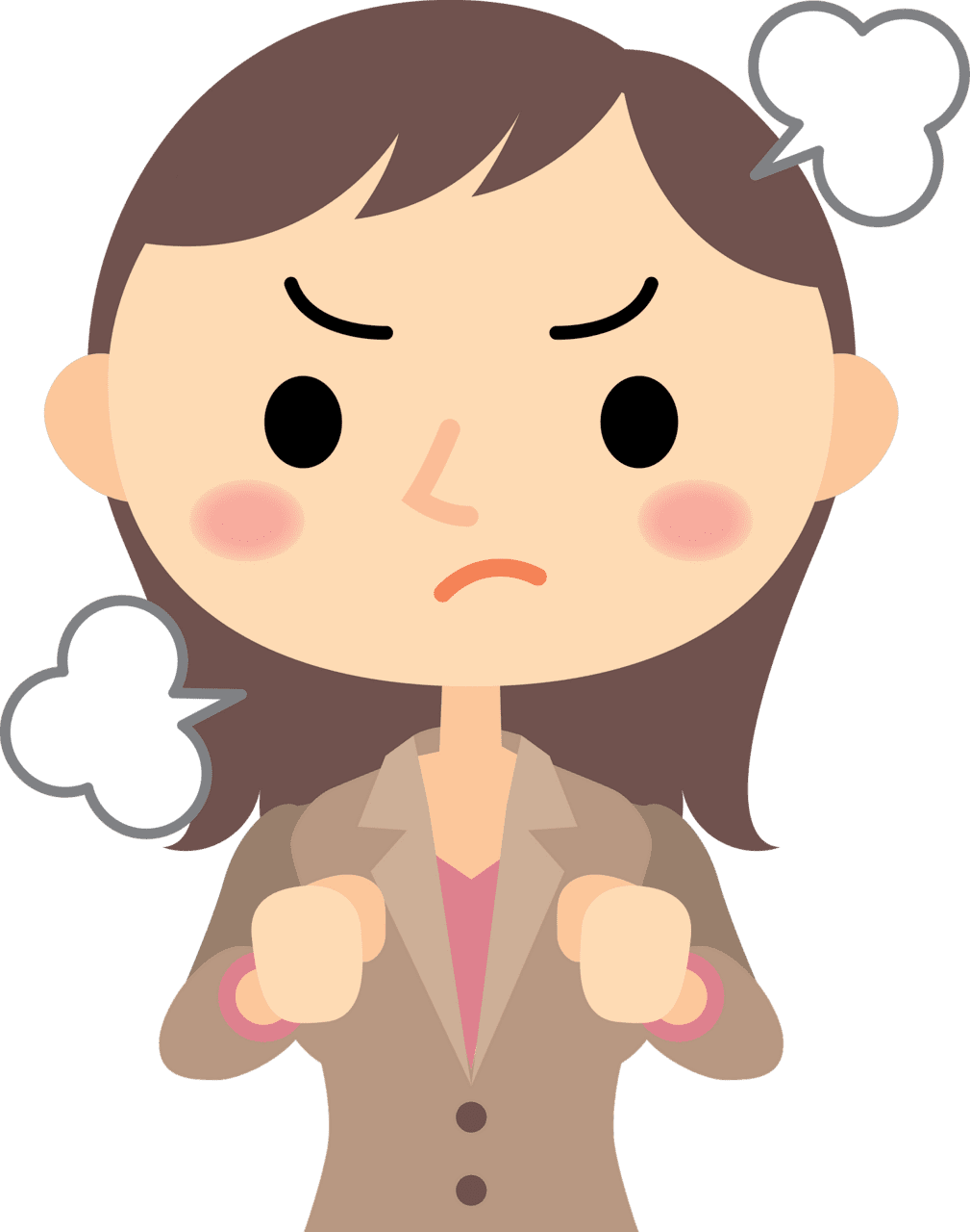 Expressive red angry emoji mad facial expression clipart free