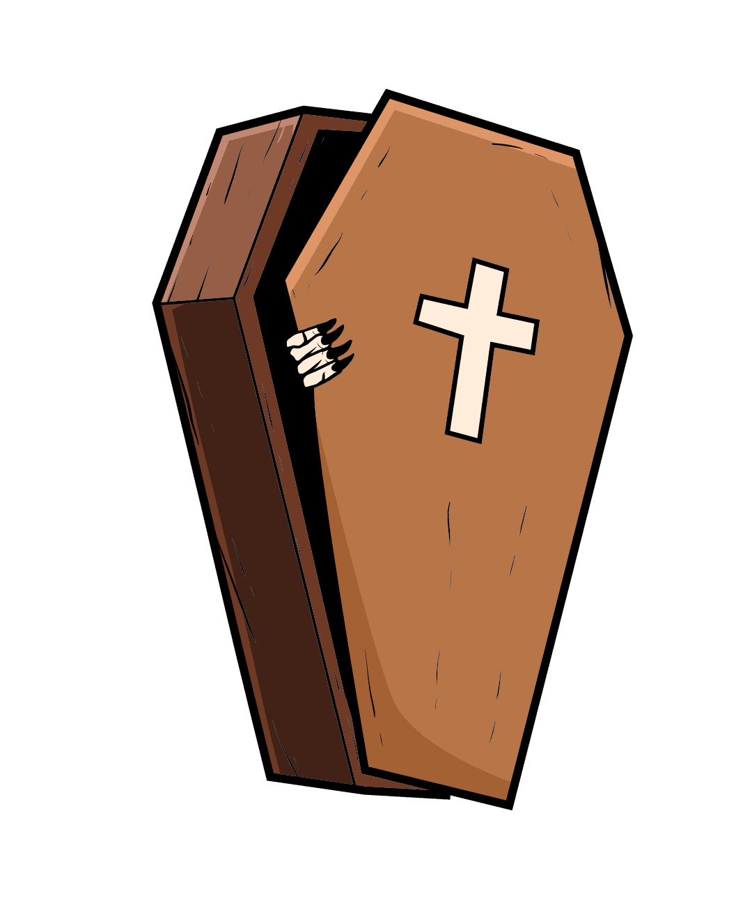 Coffin halloween horror heart clipart background