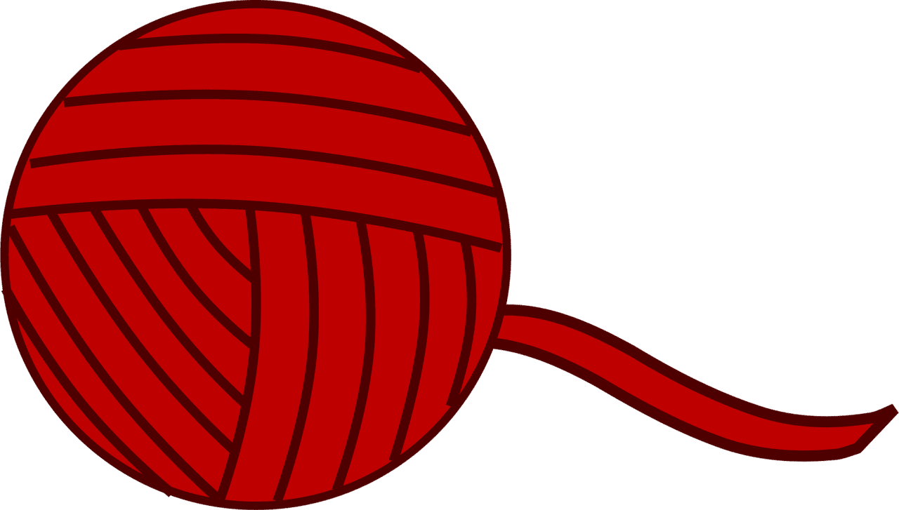 Crochet ball of yarn vector clipart images