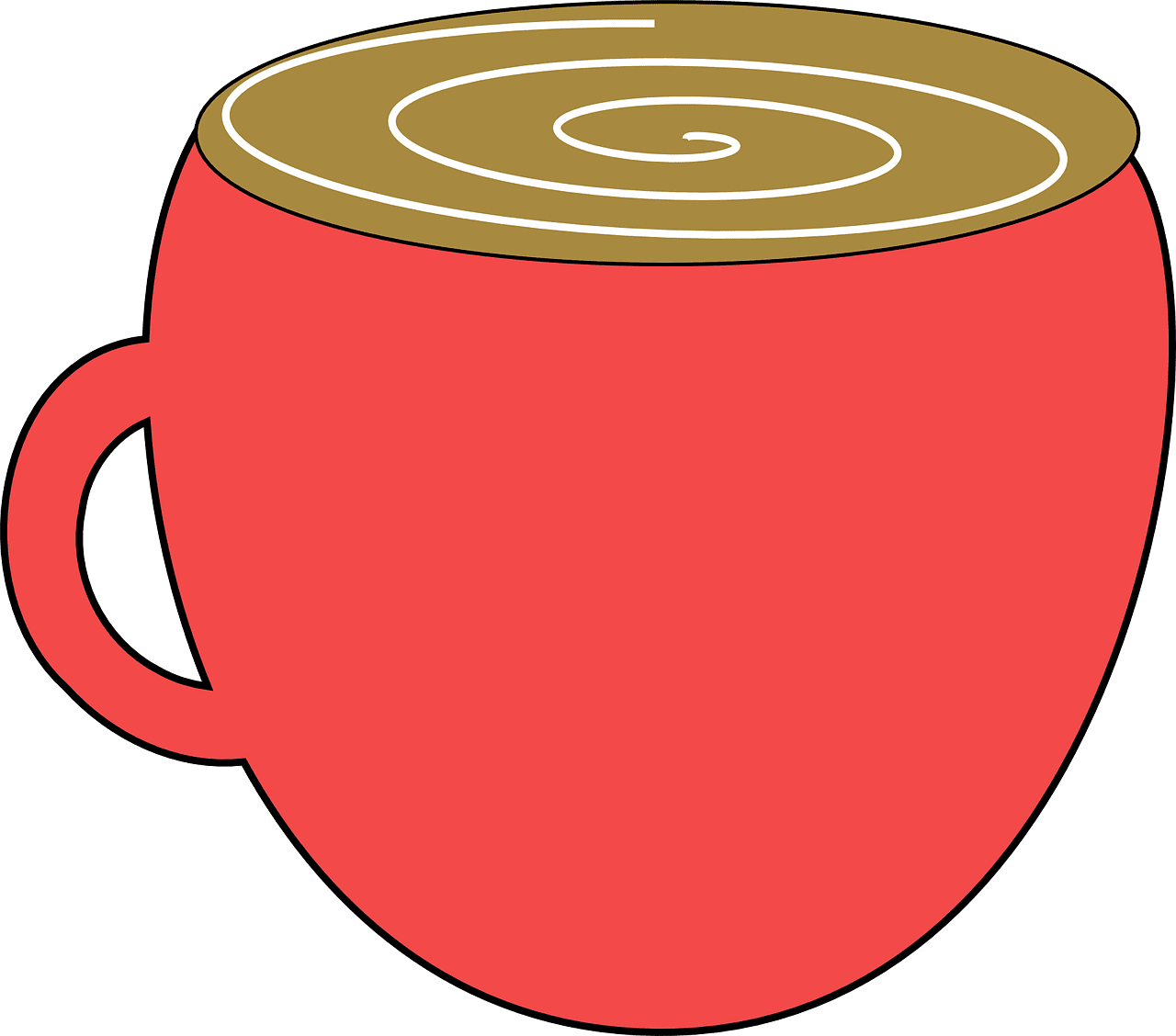 Coffee mug logo clipart