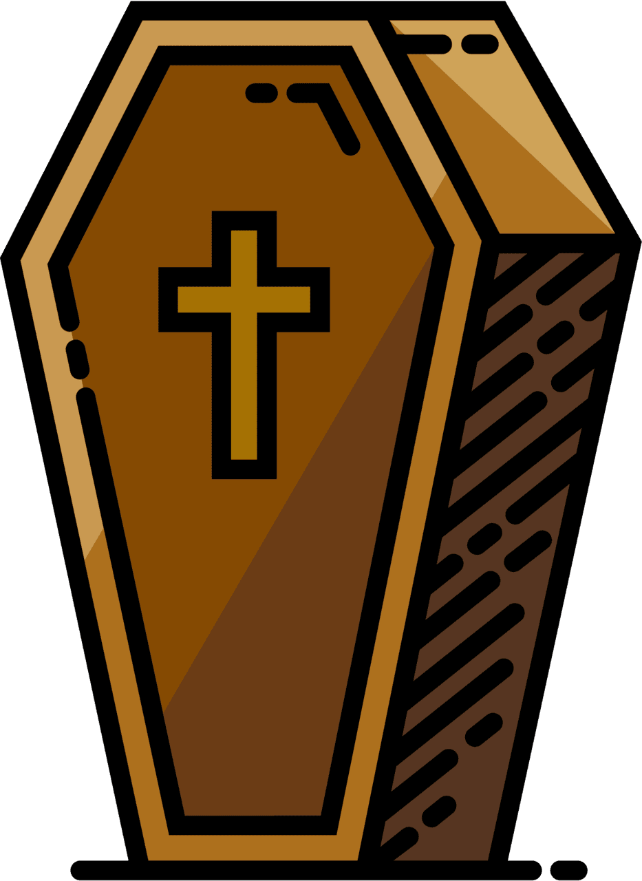 Coffin vector clipart images 3