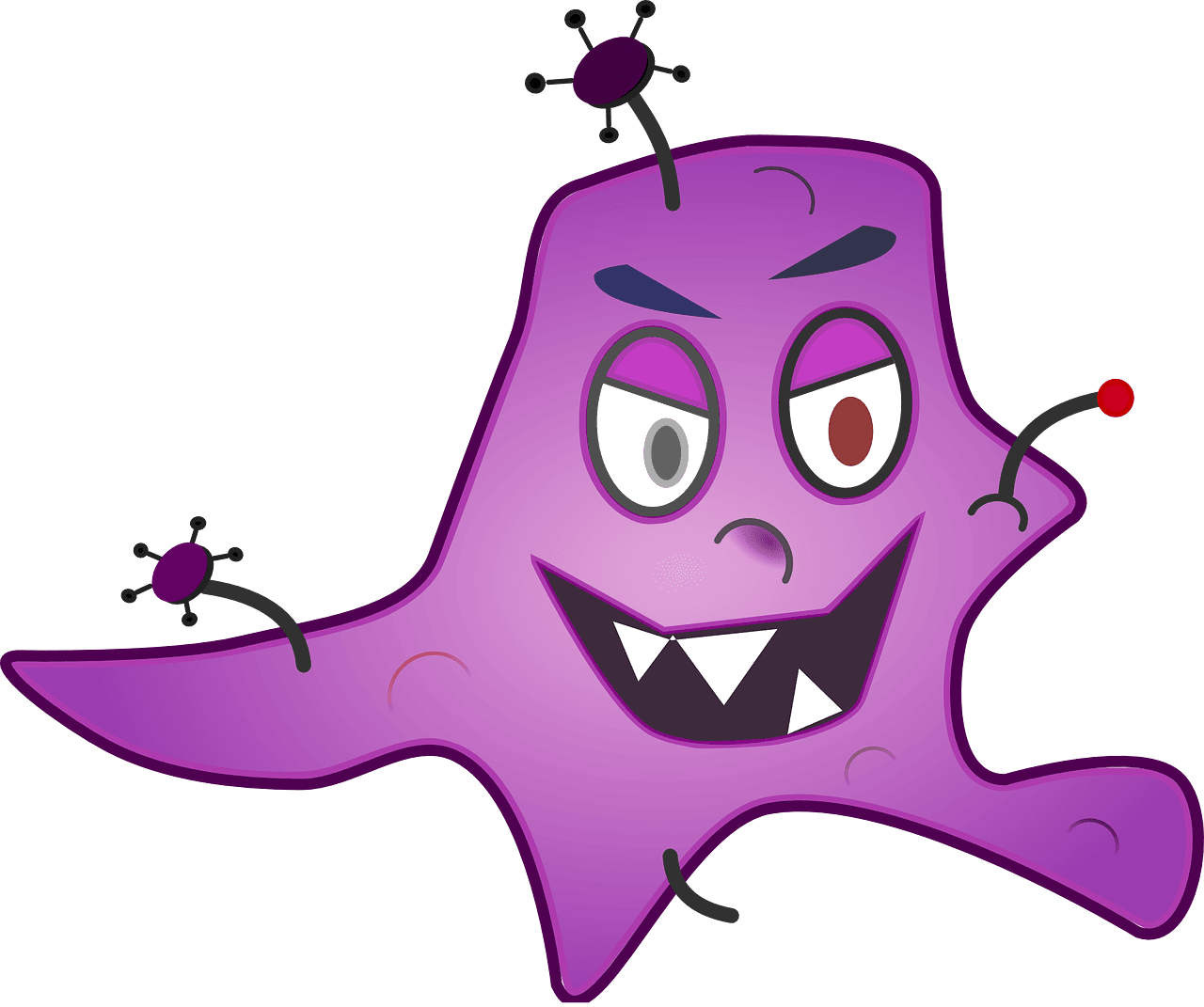 Germ bacteria medical vector graphic clipart