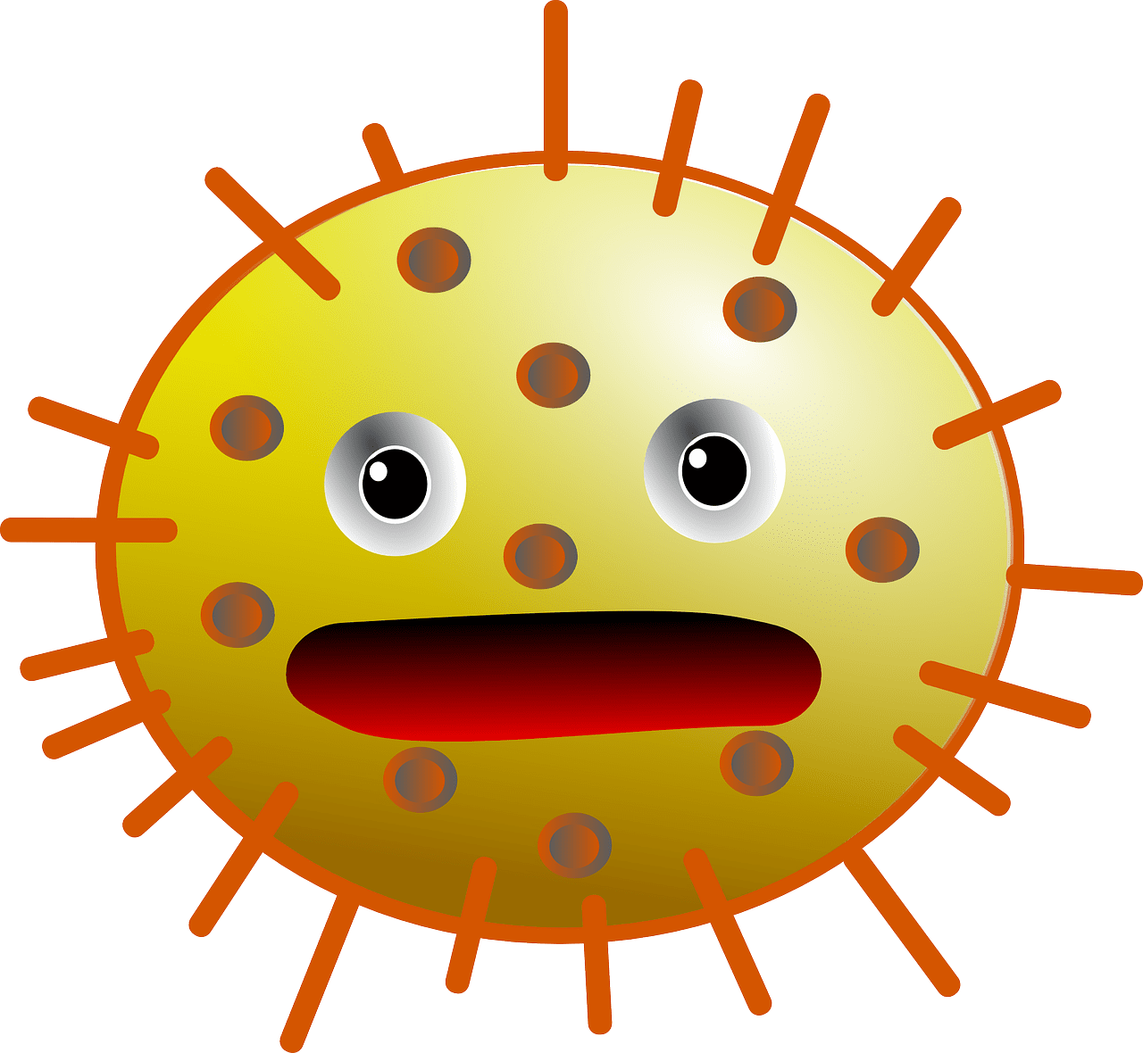 Bacteria coccus virus vector graphic clipart