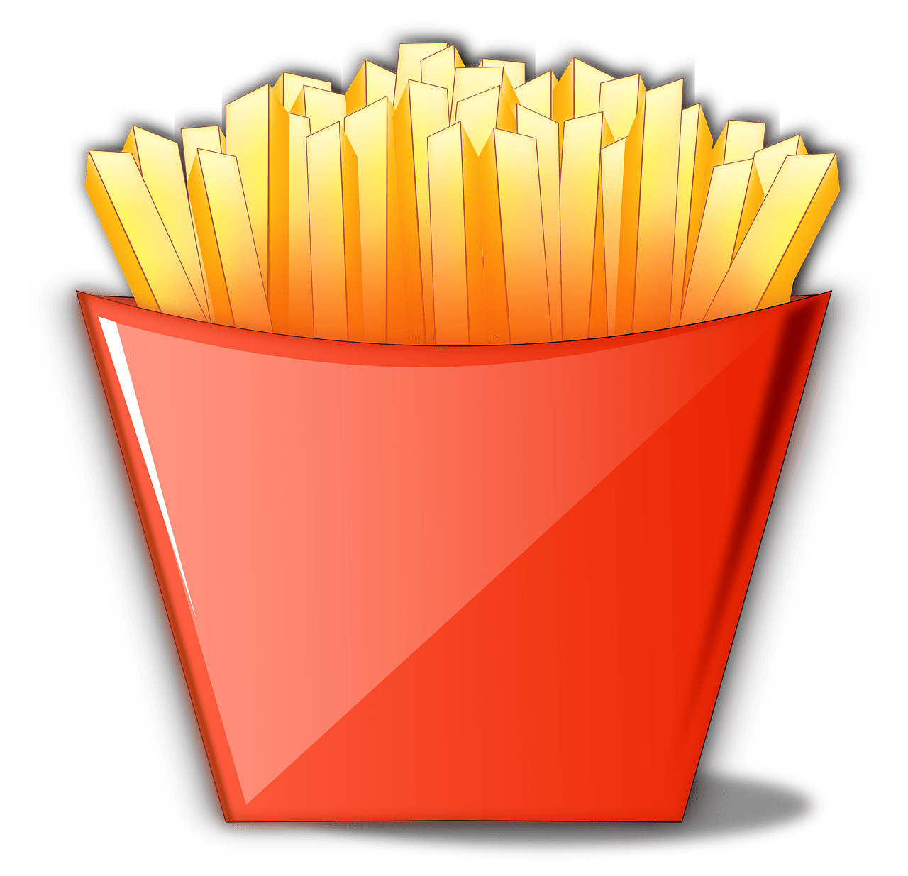 French fries snack fast food image clipart