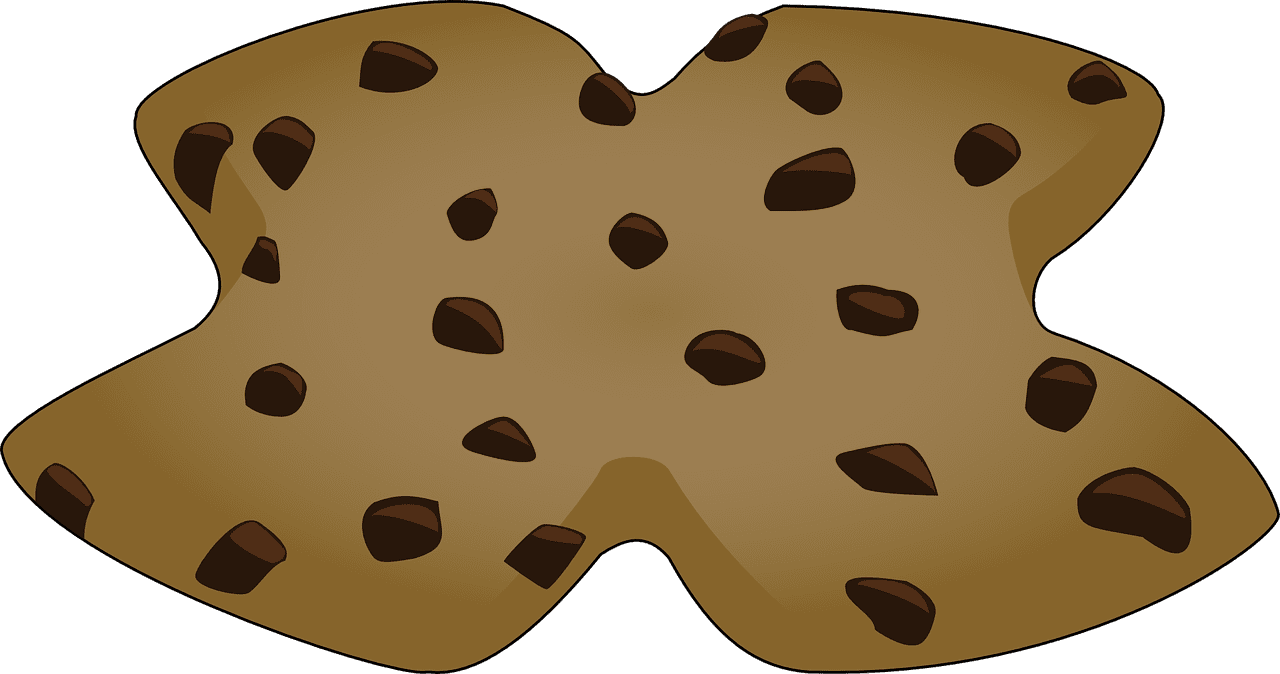 Chocolate chip cookie vector graphic clipart