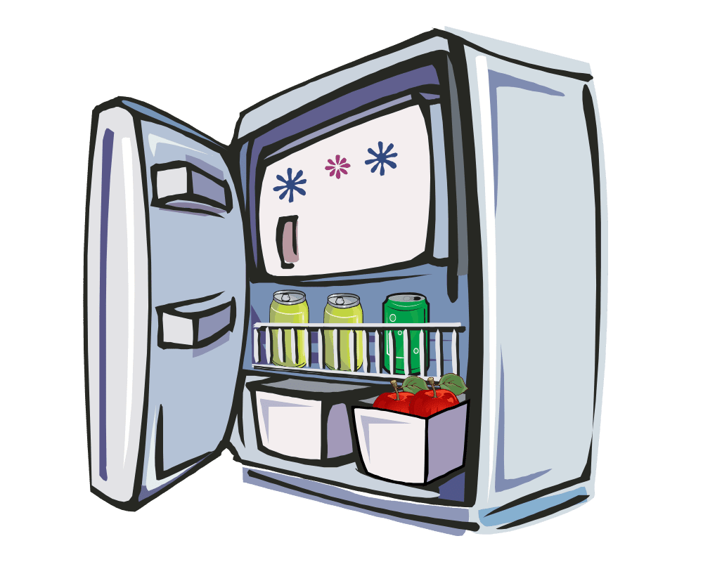 Fridge audio book is it hot cold clipart photo