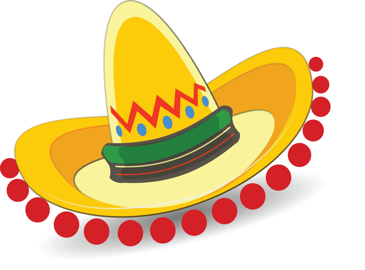 Clipart of mexican sombrero fiesta hat picture