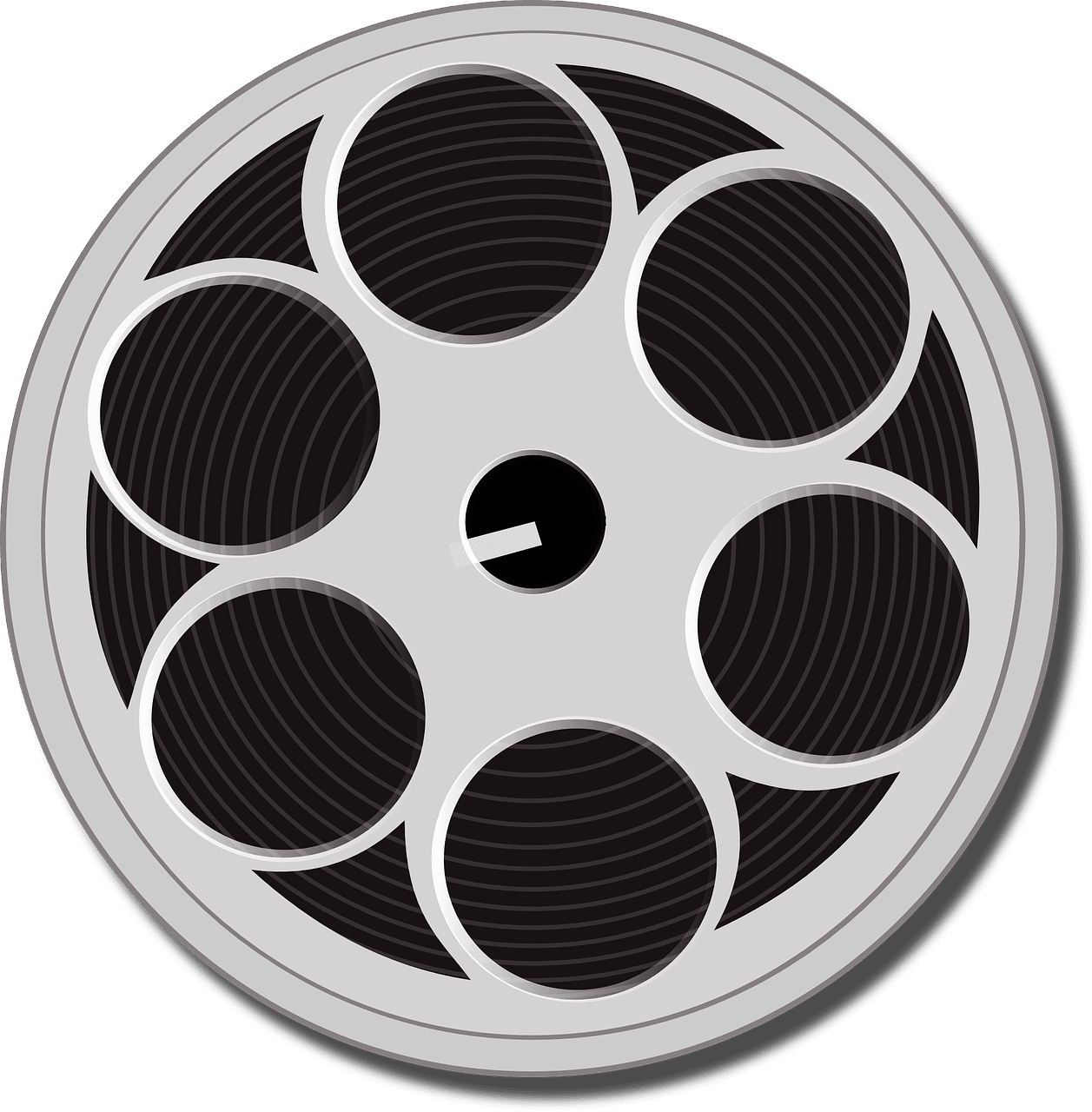 Film reel cinema vector graphic clipart