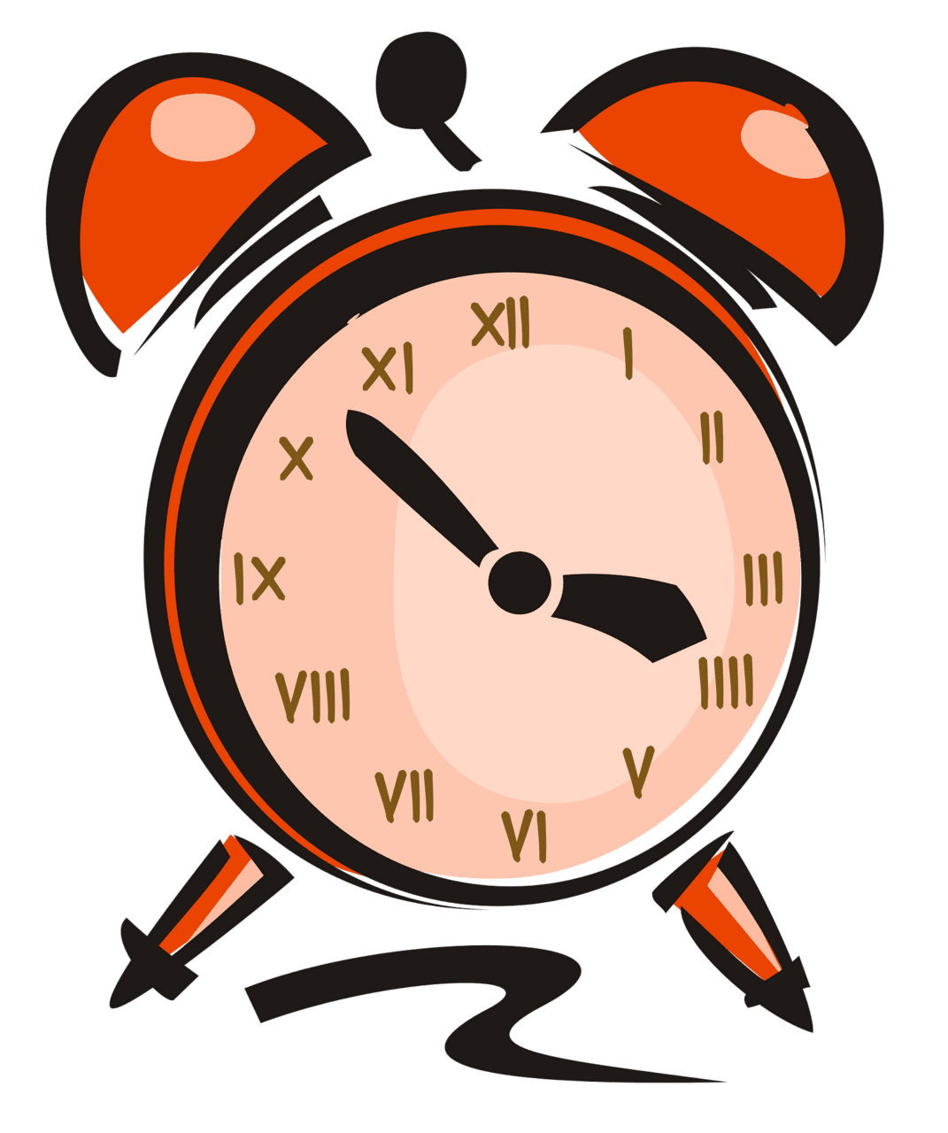 Alarm clock vector clipart images 2