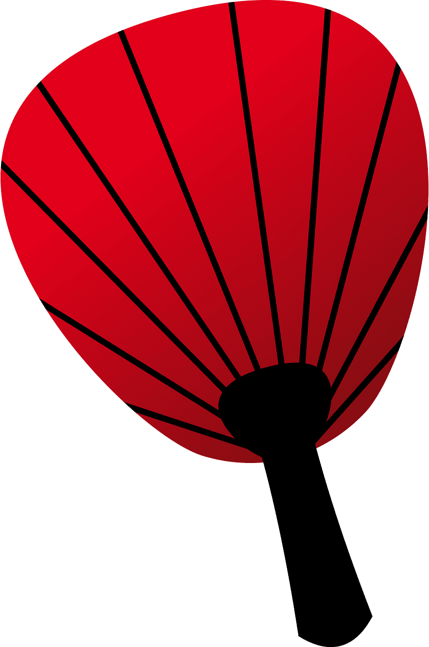 Hand fan vector clipart images 4