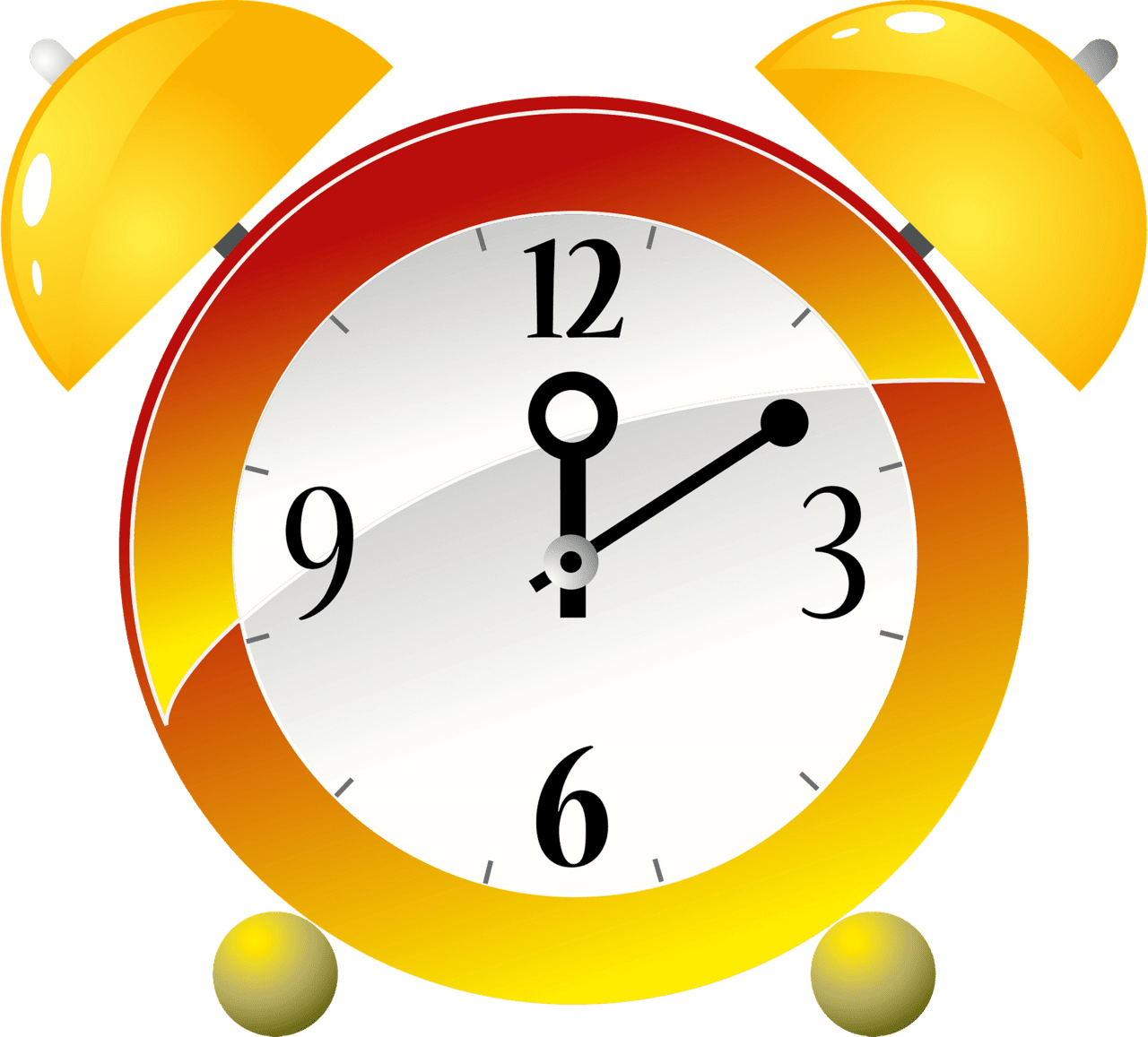 Old fashioned alarm clock vector clipart images