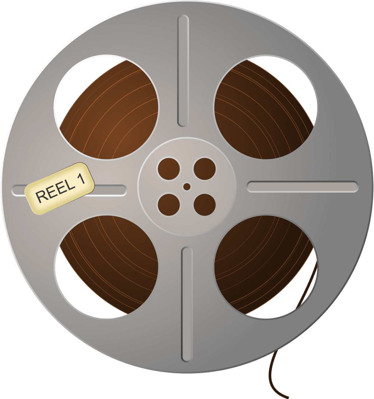 Film reel tape vector clipart images 2