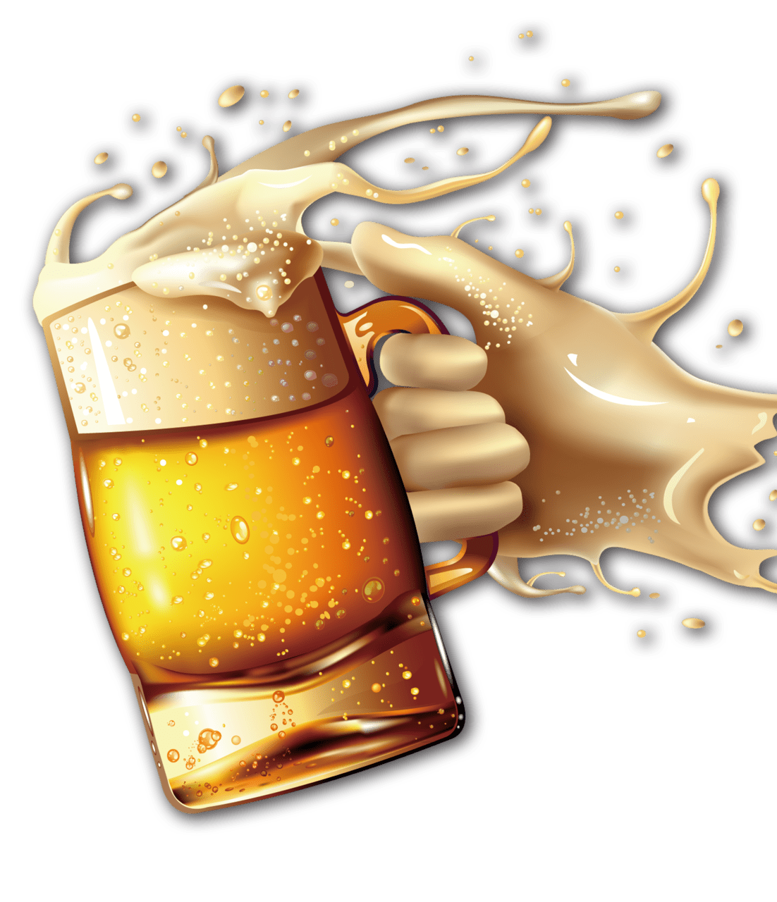 Beer mug pin page clipart vector