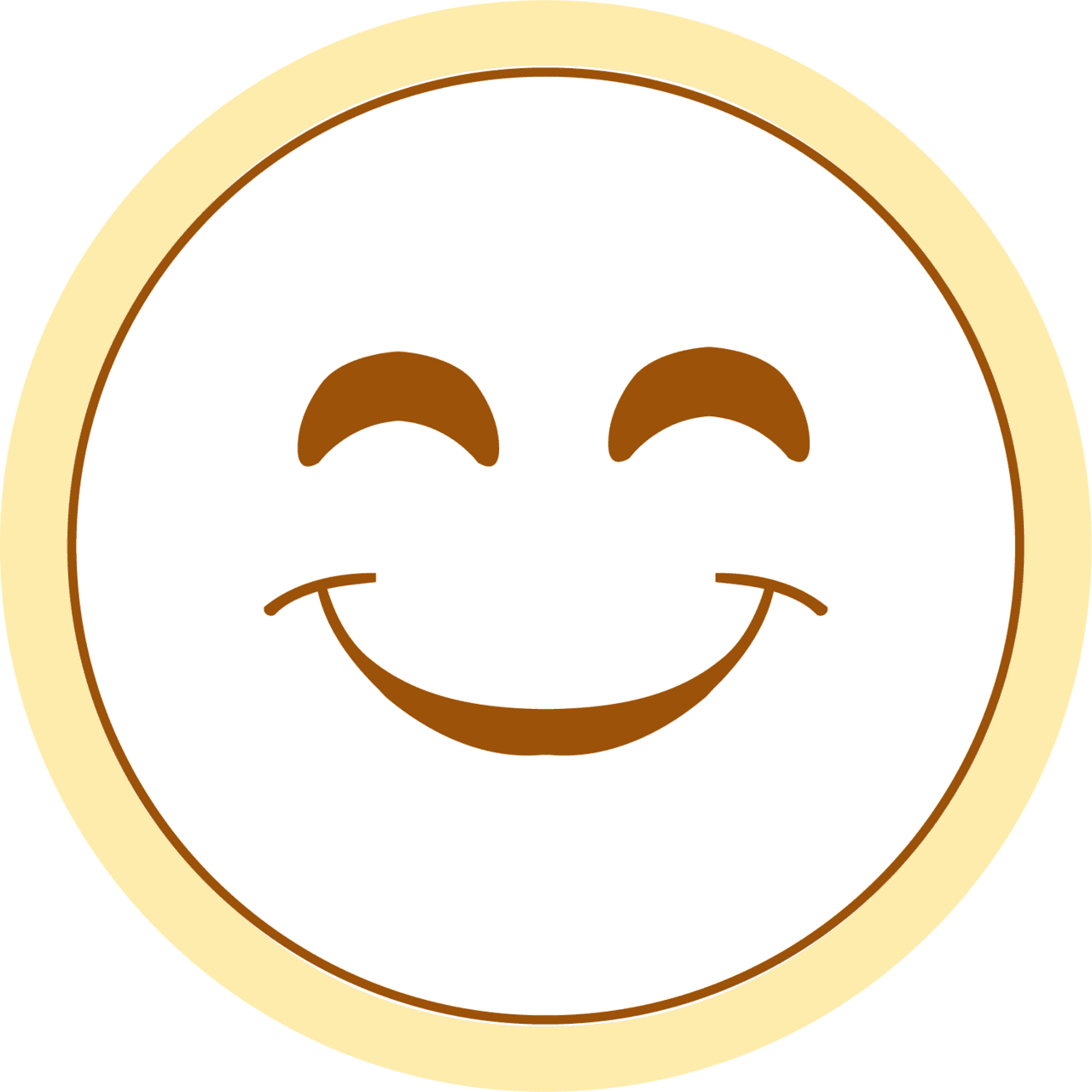 Smiling face very happy smiley clipart image with no background