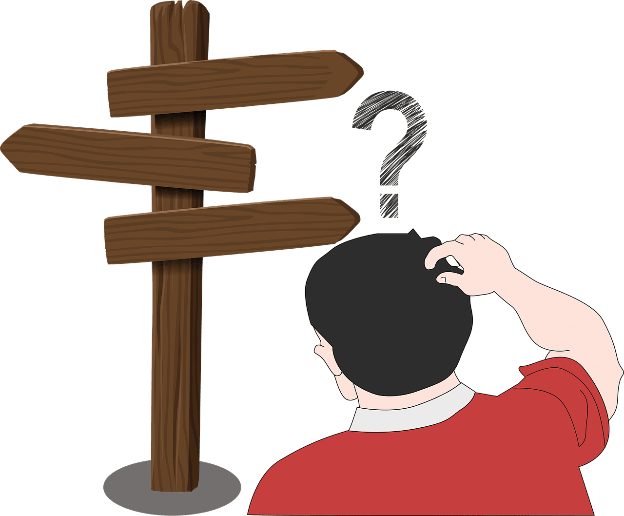 Questioning direction question asking for image clipart