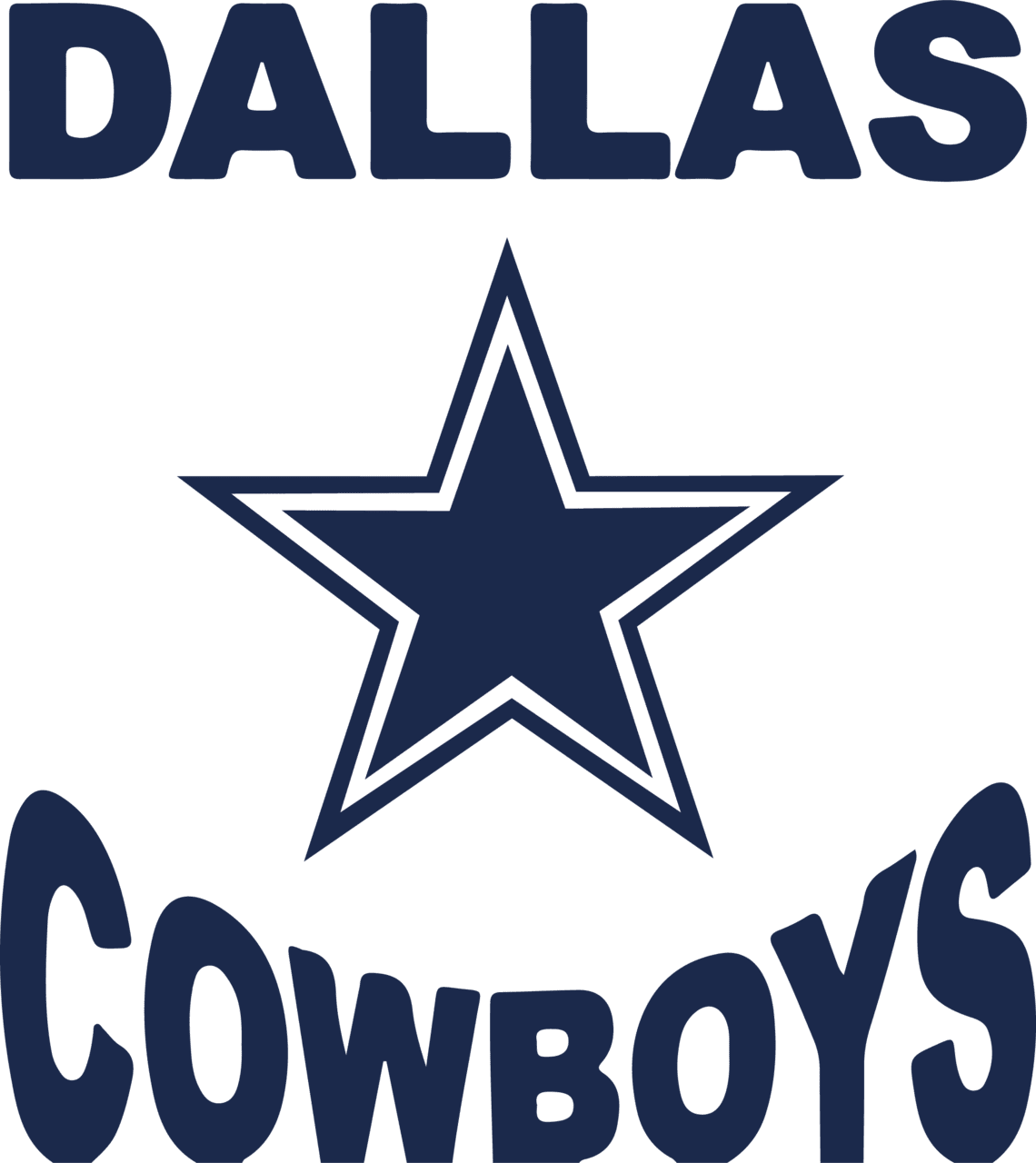 Dallas cowboys sport nfl team football logo digital clipart