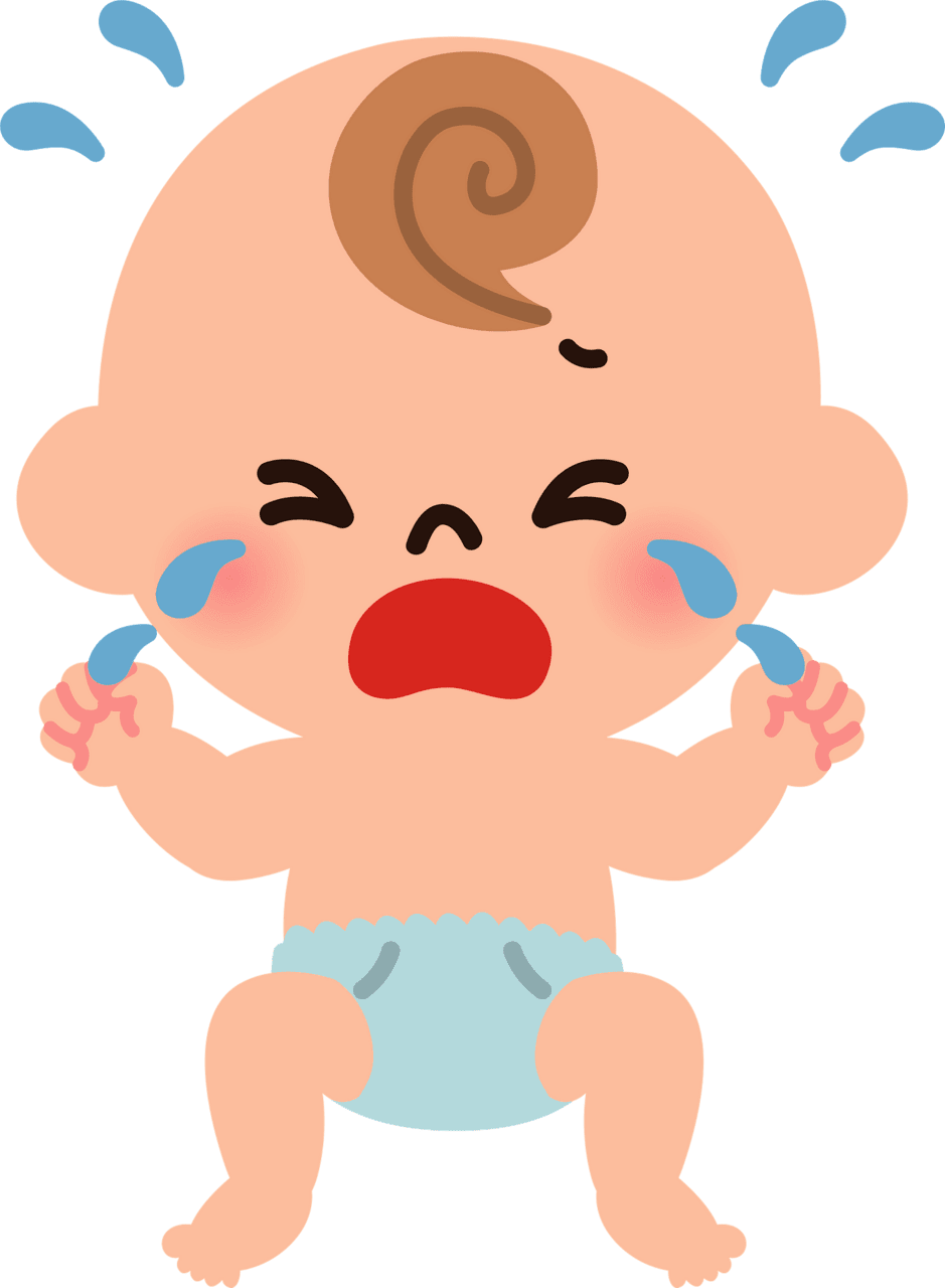 Baby is crying vector clipart images