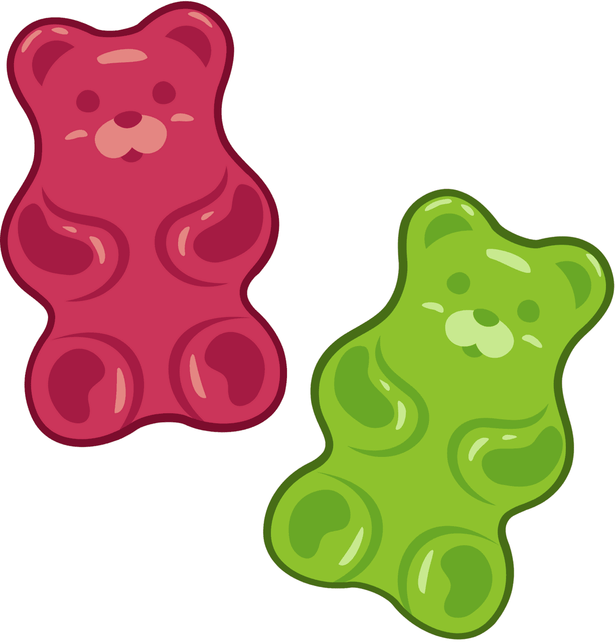 Gummy bear vector clipart images 2