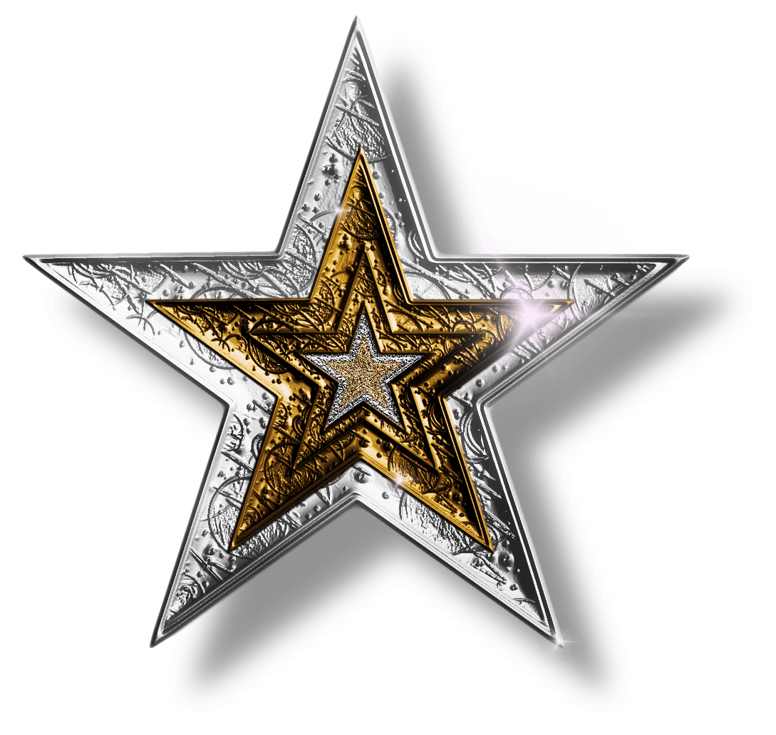 Christmas star pin page clipart picture