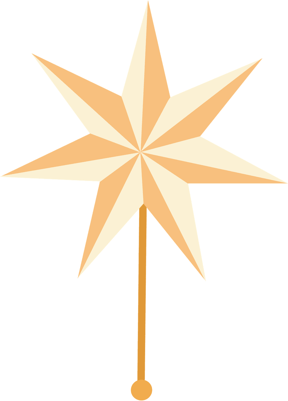 Christmas star vector clipart images 3