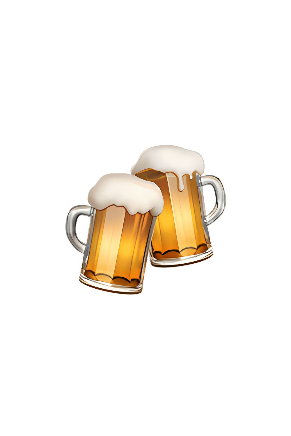 Clinking beer mug emoji clipart image