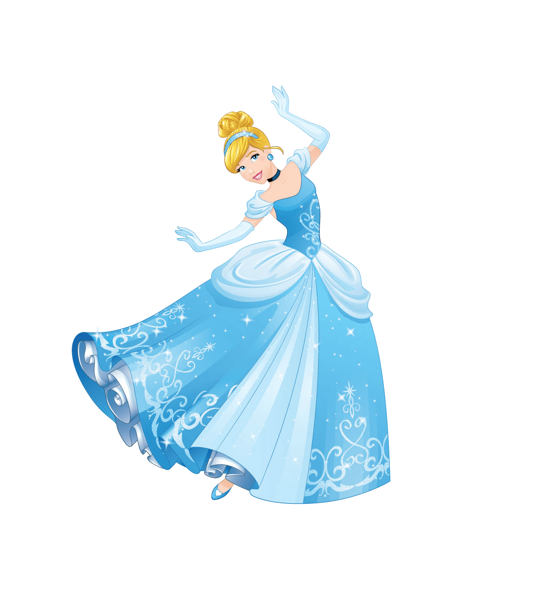 Cinderella dance fairytale blue gown clipart all photo