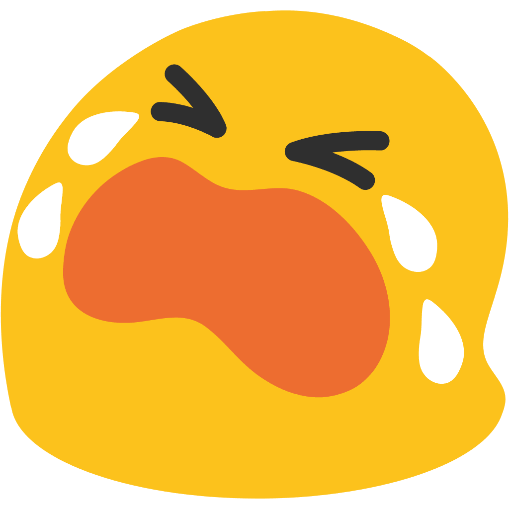 Emot crying clipart vector