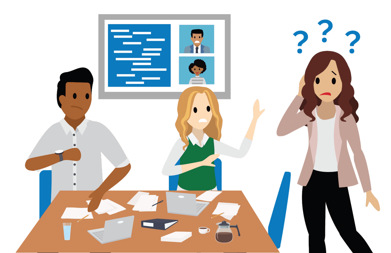 Confused boost productivity and increase collaboration with quip clipart picture