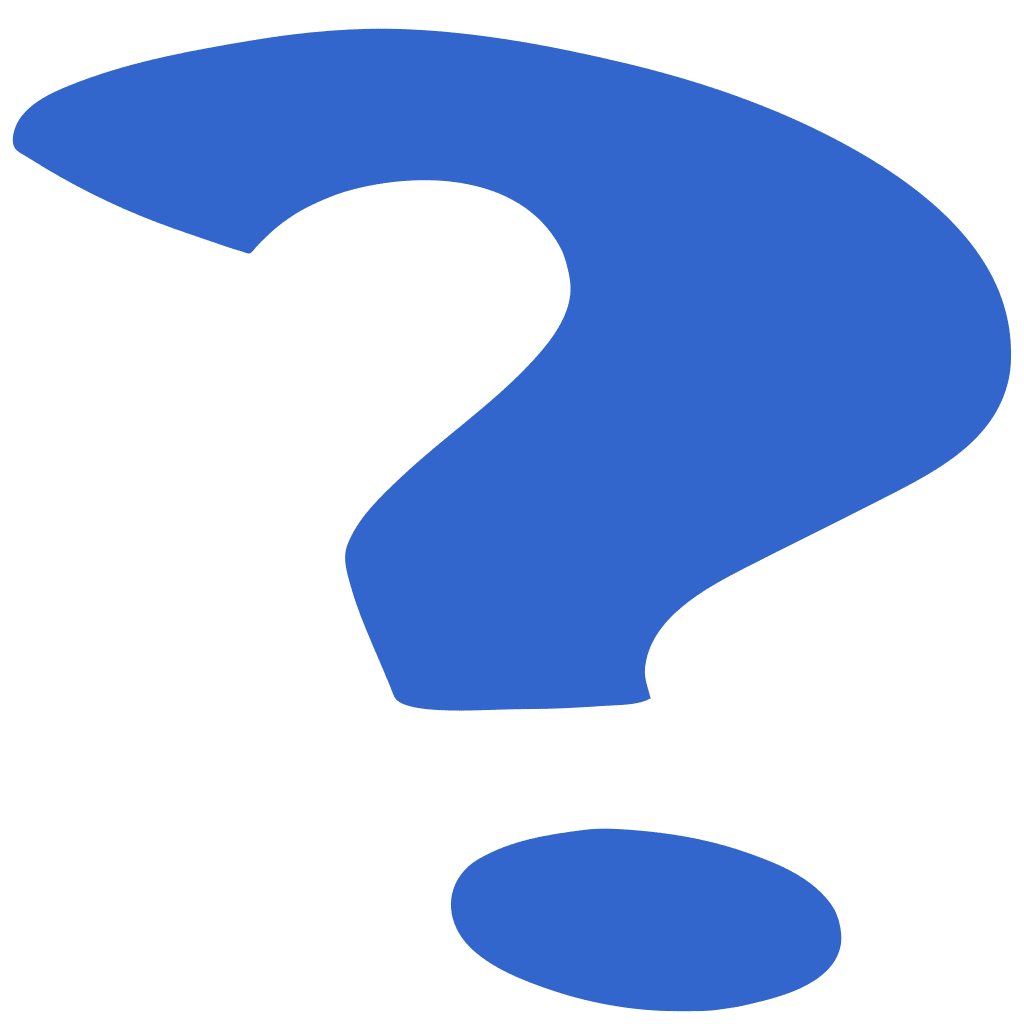 Questioning blue question ark clipart logo