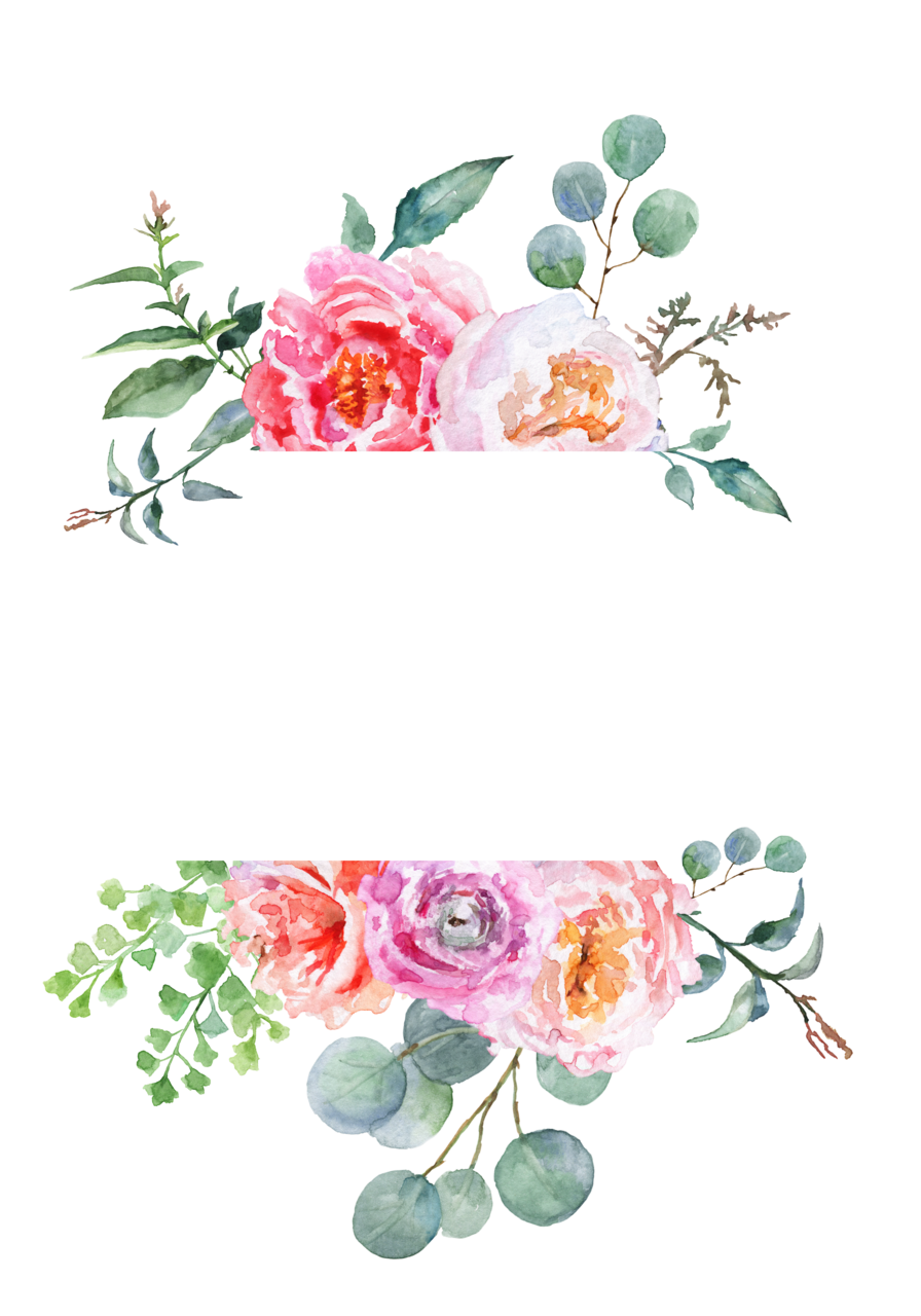 Floral border pin page clipart clip art 5