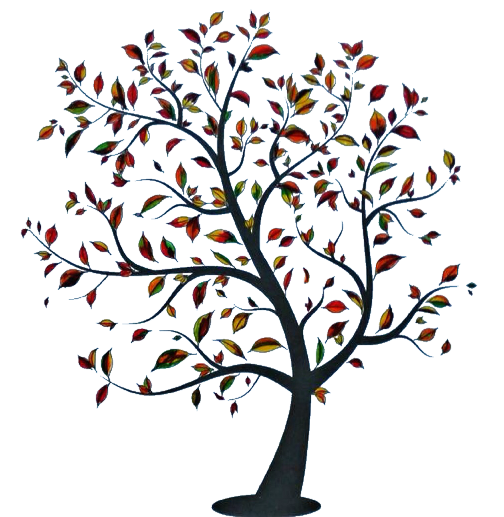 Fall tree pin page clipart transparent