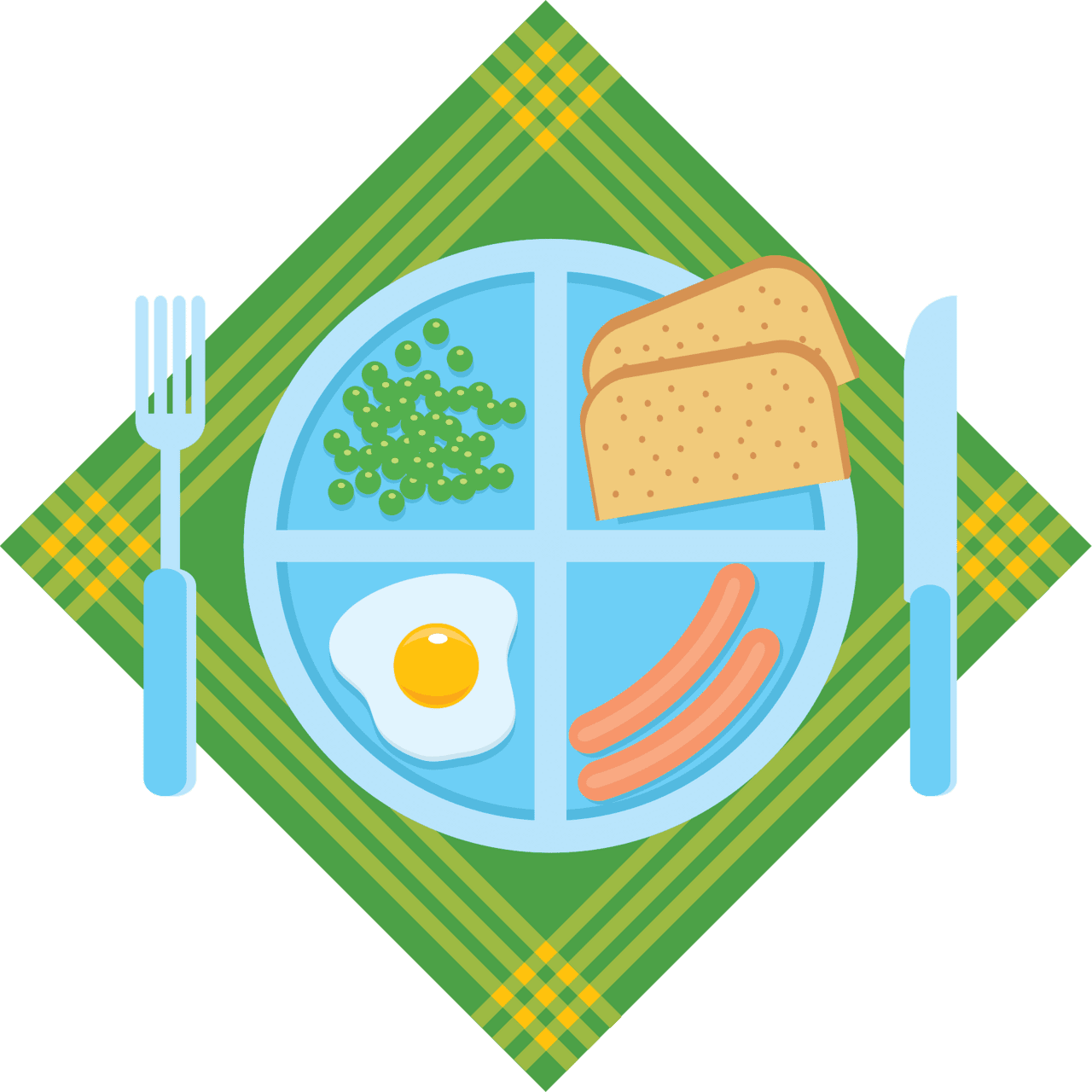 Healthy food lunch clipart images