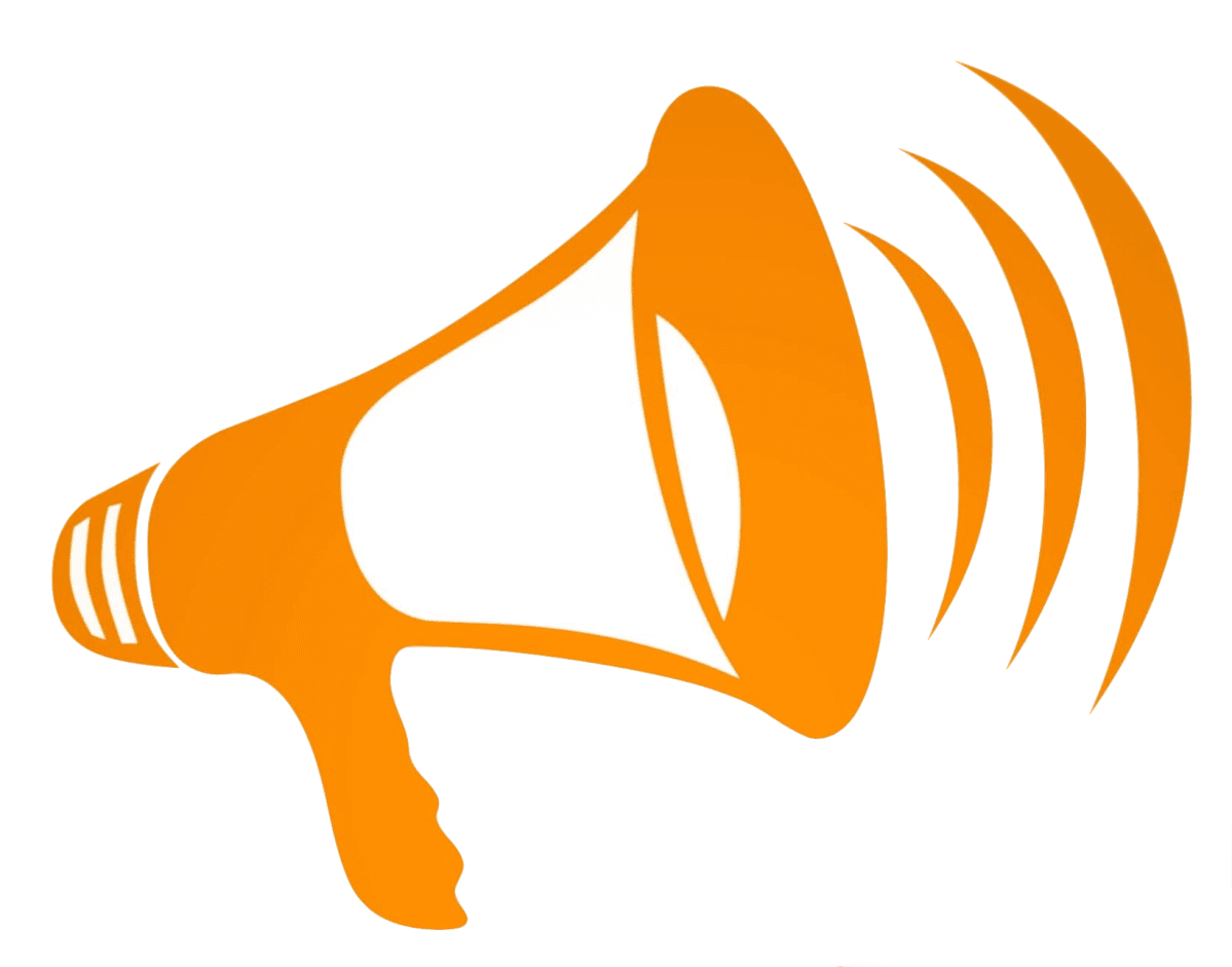 Announcement megaphone chinese language teachers association national capital region clipart photo