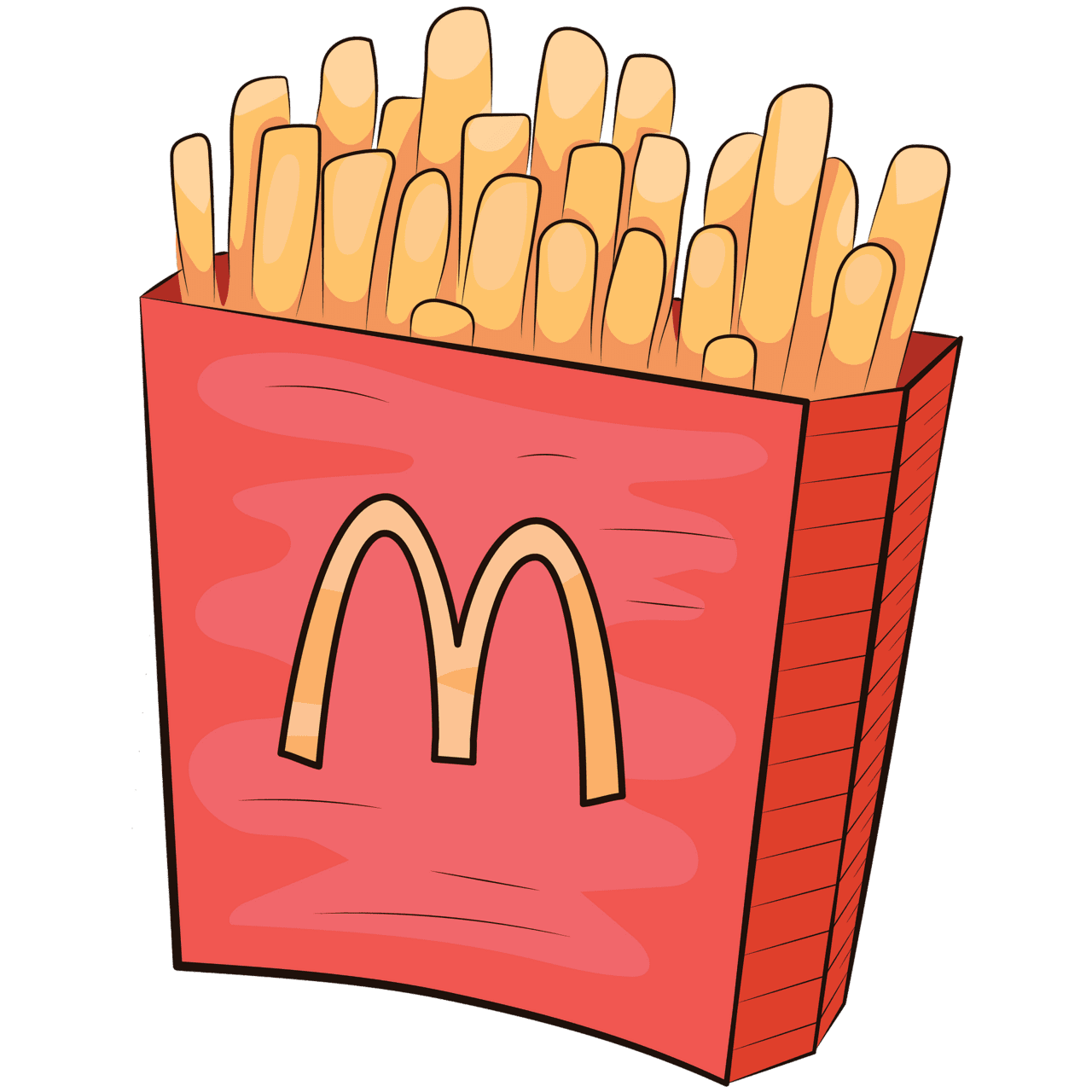 French fries vector clipart images 2