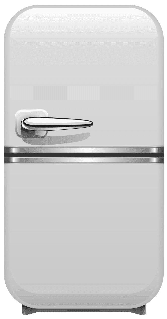 White retro fridge clipart best picture