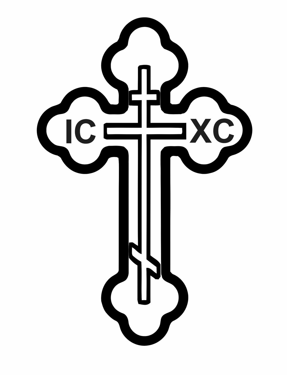 Christian greek orthodox cross clipart clip art