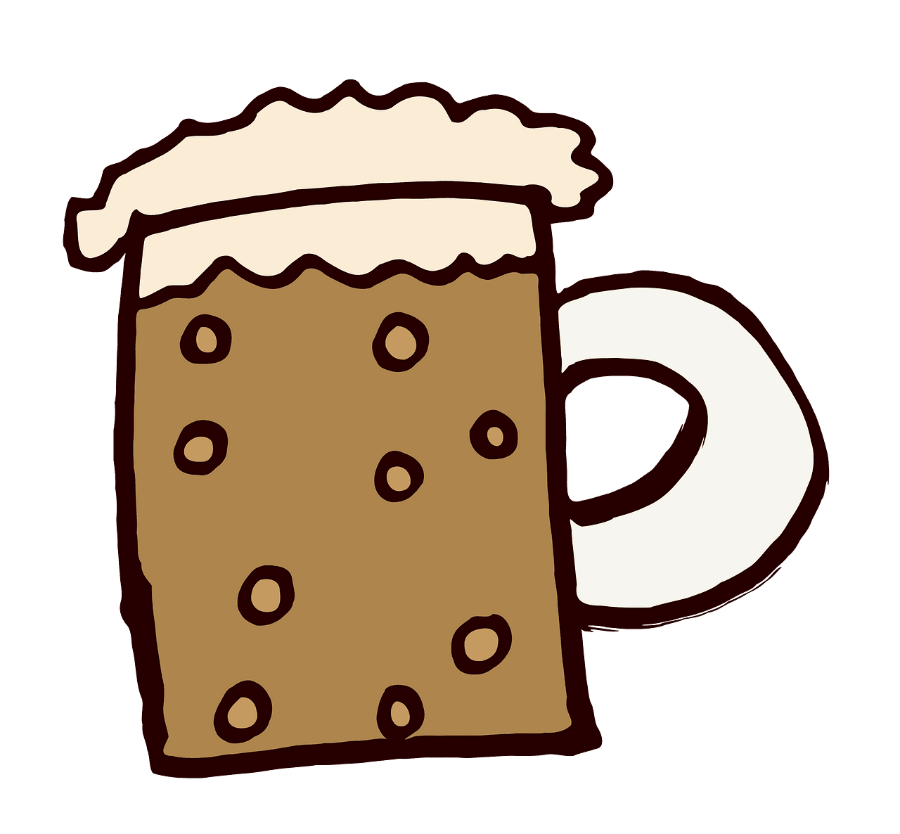 Dark beer mug vector clipart images