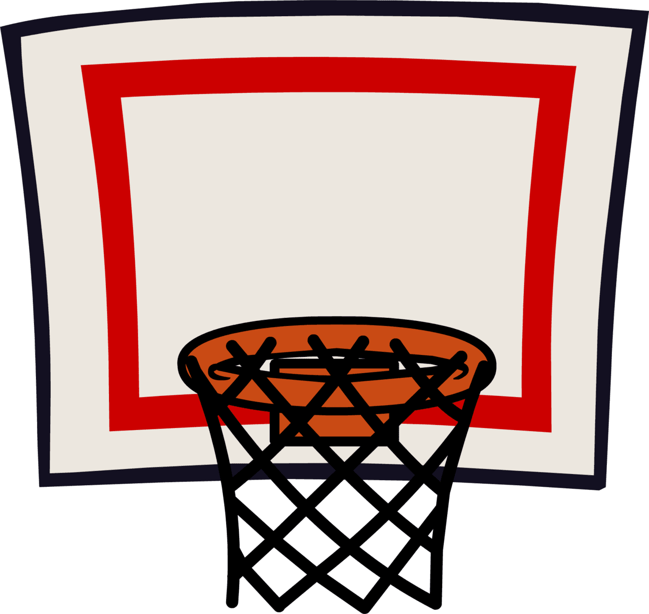 Basketball goal ring net clipart background