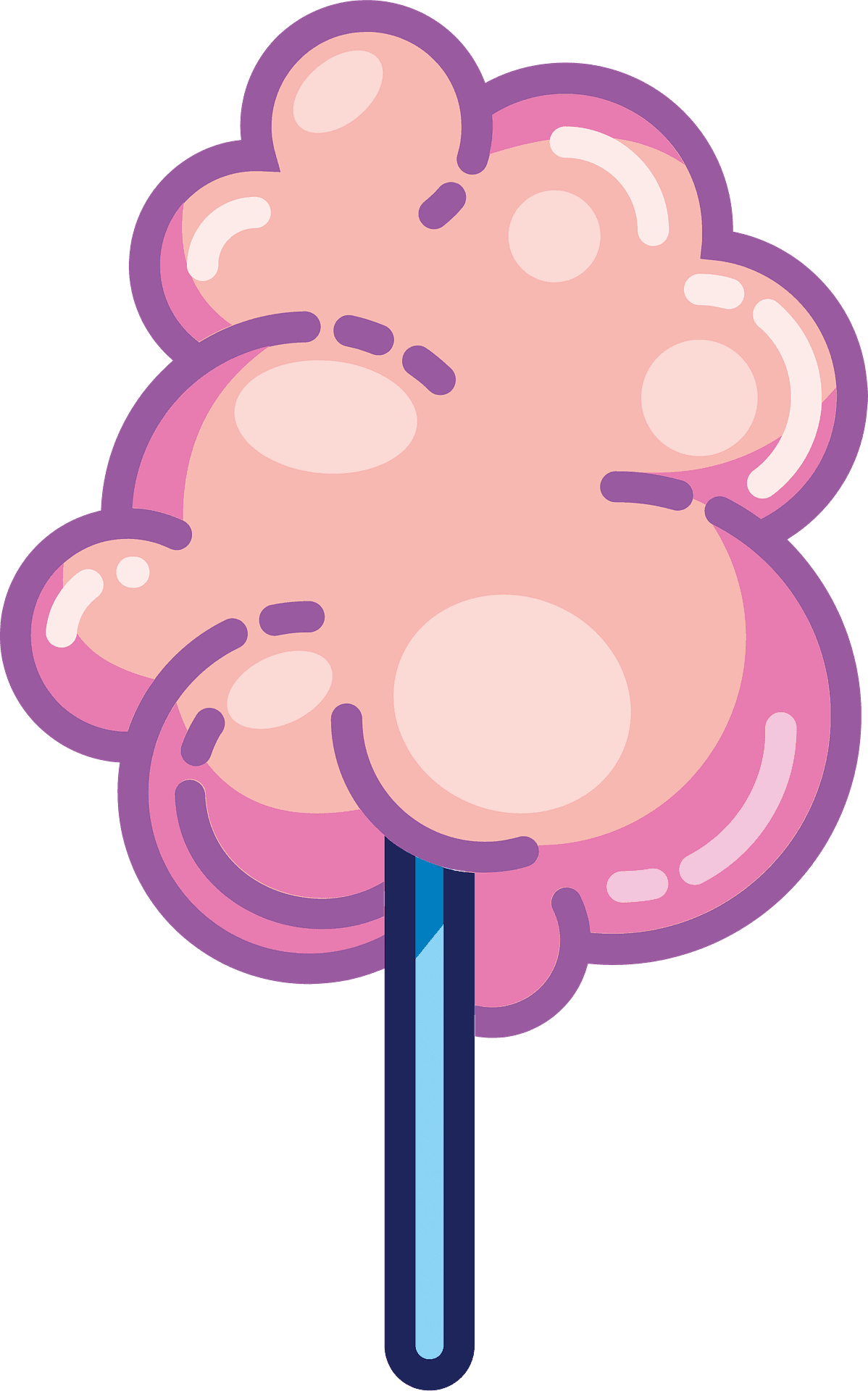 Cotton candy vector clipart images 2