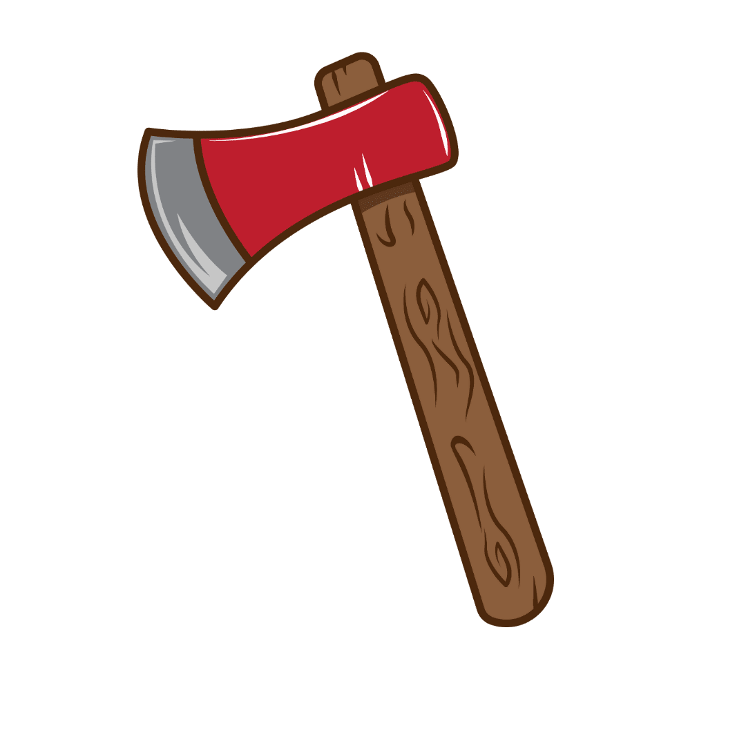 Axe firefighting equipment vocabulary for and rescue daily english learning clipart background