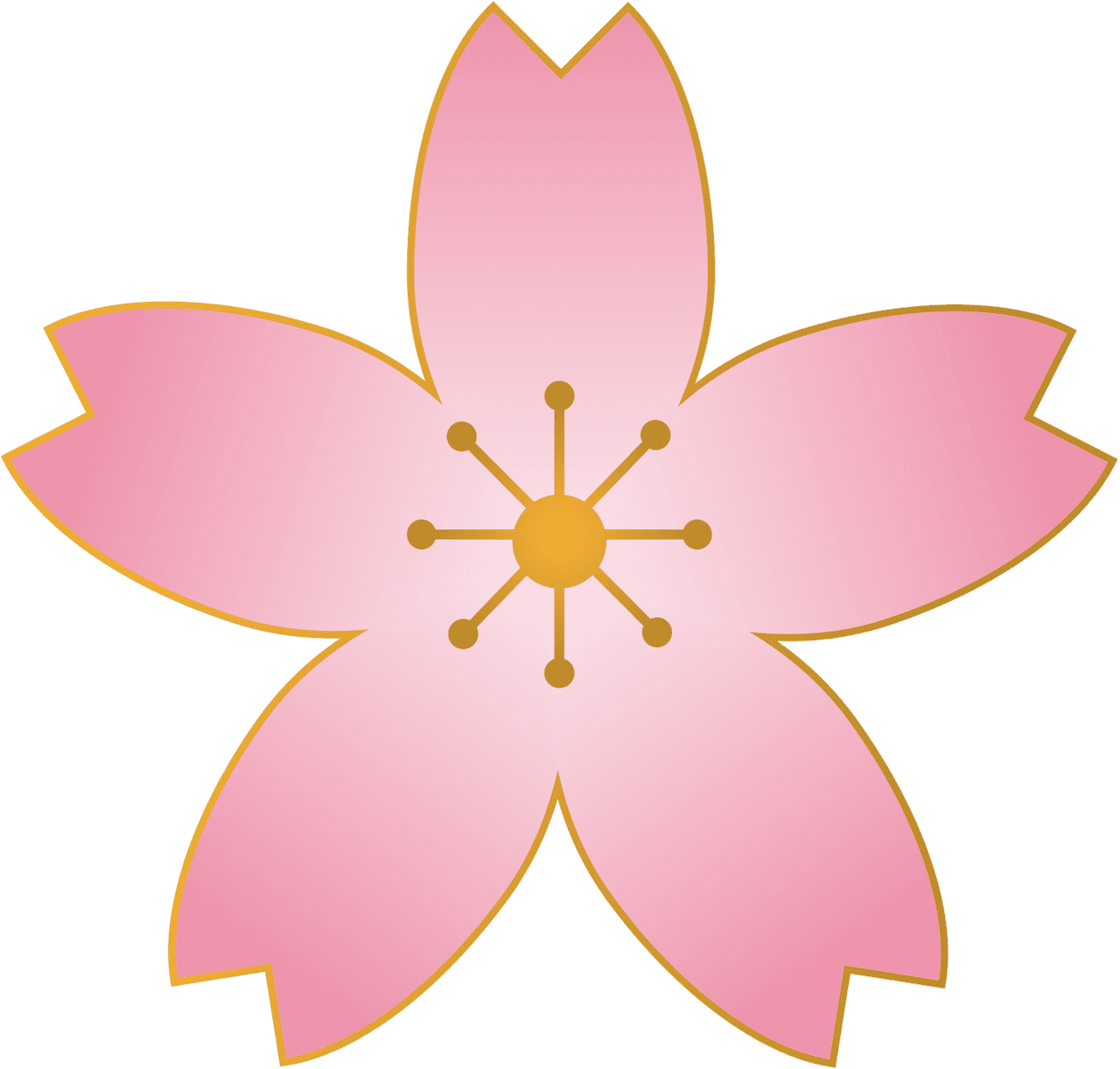 Cherry flower blossoms vector clipart images 3