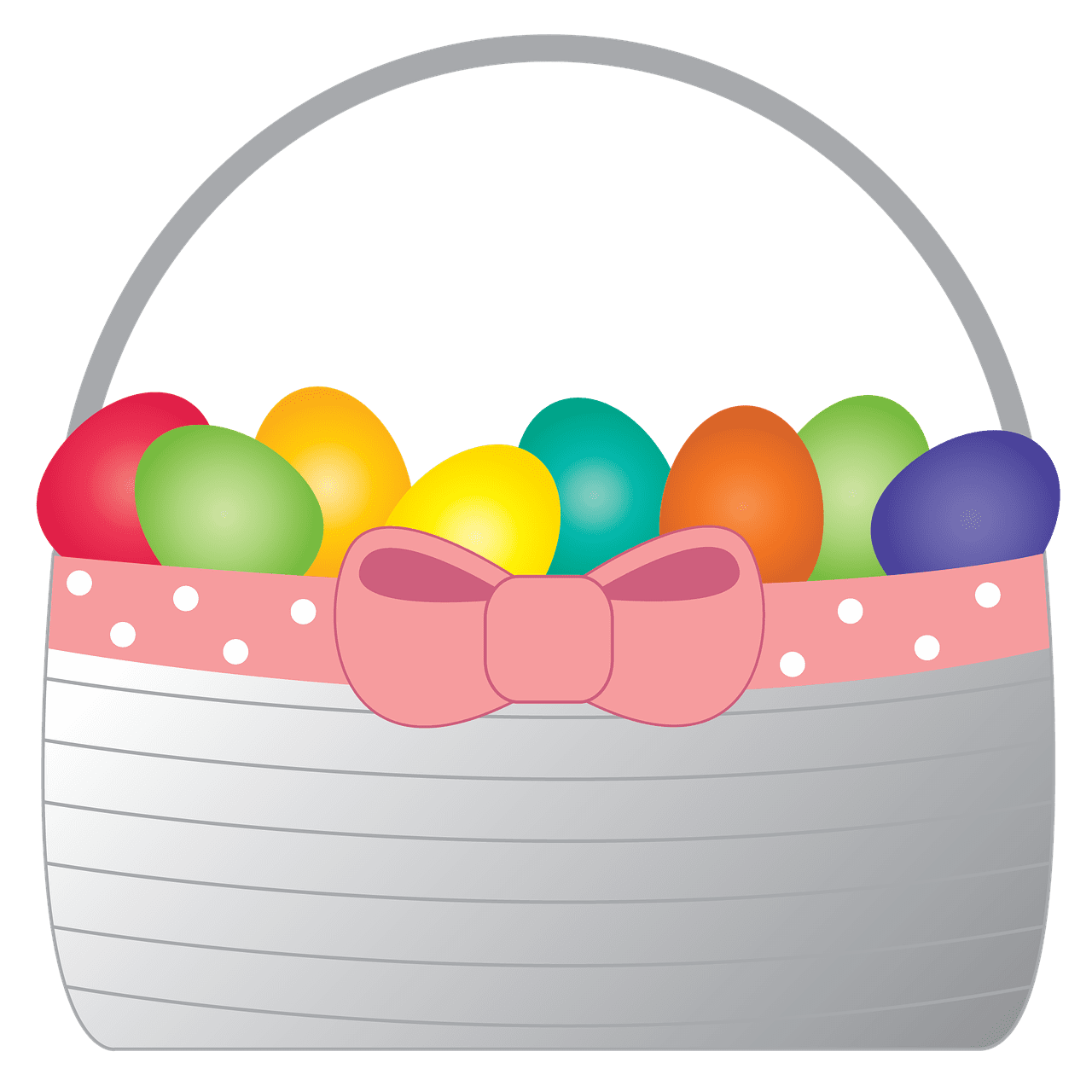 Easter basket nature image clipart