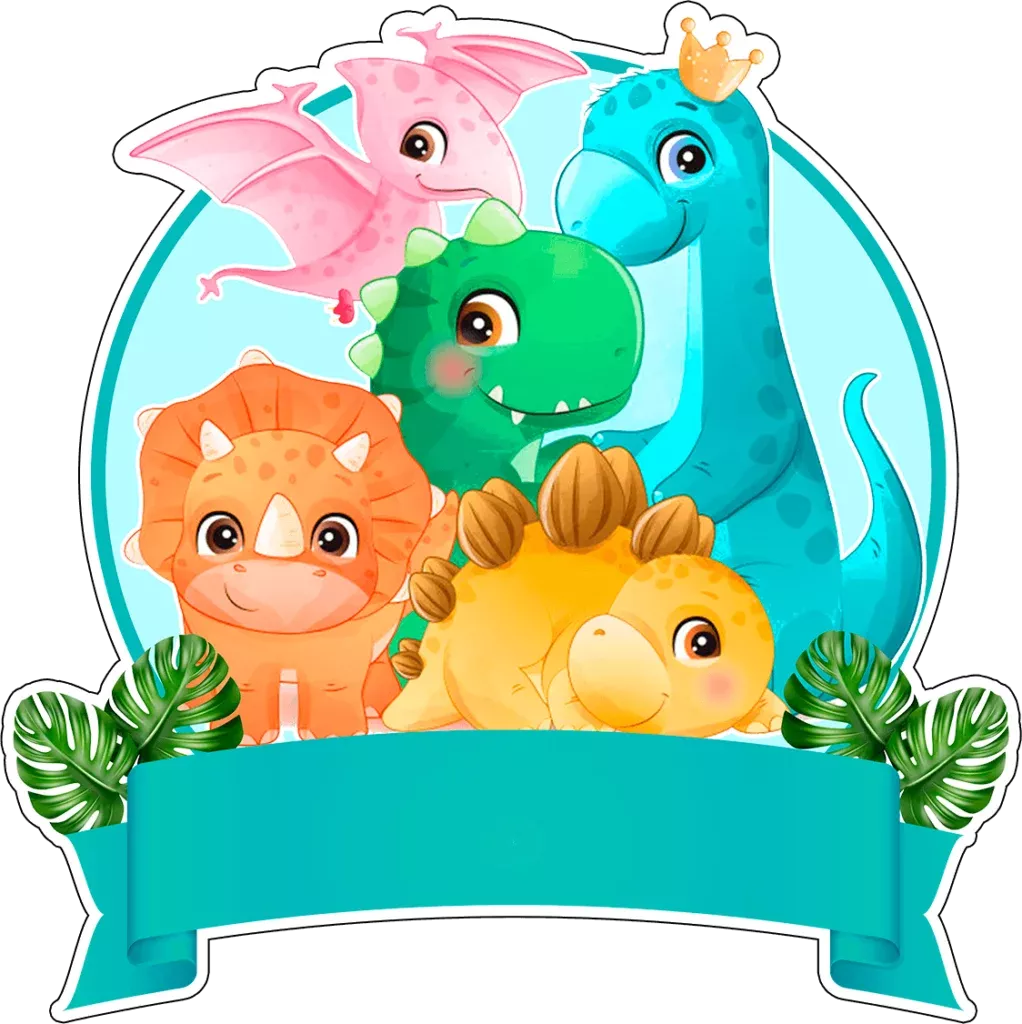 Dinosaurs di saurs to print theme decoration for jurassic parties clipart photo