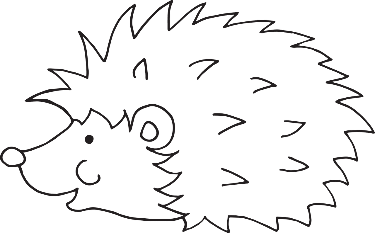 Hedgehog cartoon animal vector graphic clipart